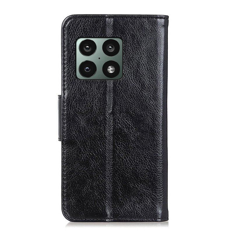 Etui Folio do OnePlus 10 Pro 5G Dwoina Skóry Nappa