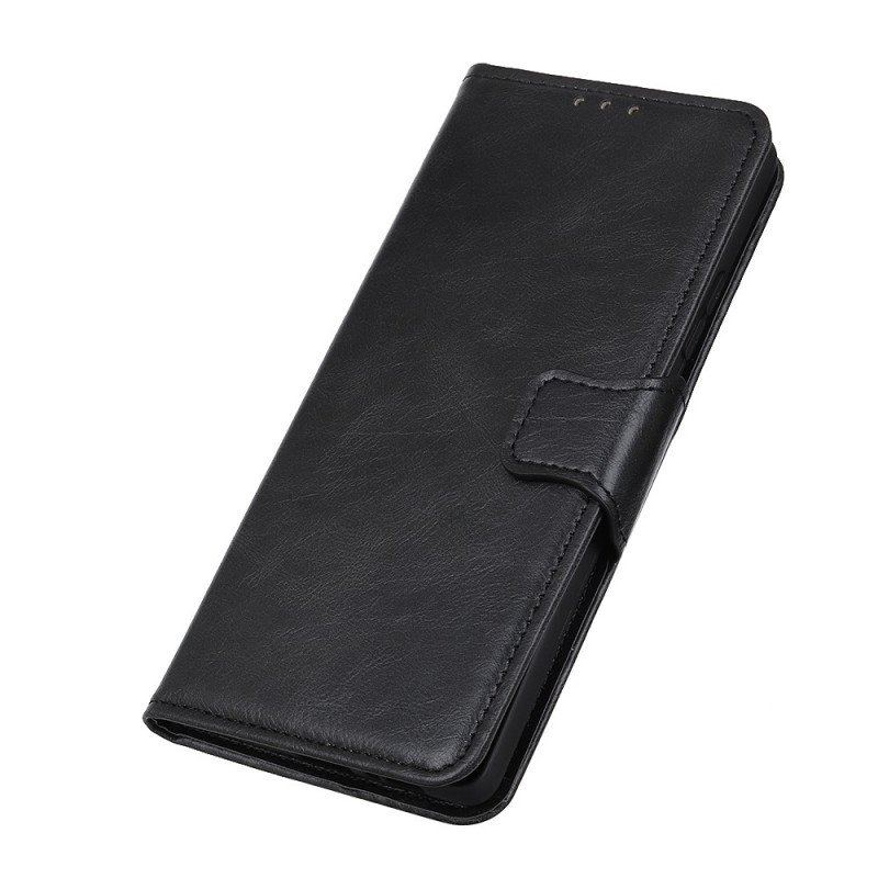 Etui Folio do OnePlus 10 Pro 5G Dwustronne Zapięcie Z Efektem Skóry