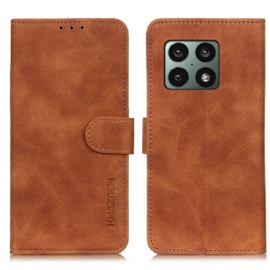 Etui Folio do OnePlus 10 Pro 5G Matowy Efekt Skóry Vintage Khazneh