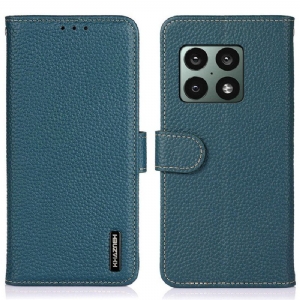 Etui Folio do OnePlus 10 Pro 5G Oryginalna Skóra Khazneh Litchi