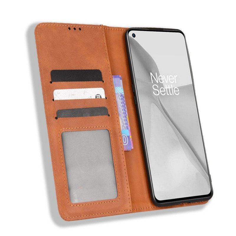 Etui Na Telefon do OnePlus 10 Pro 5G Etui Folio Stylizowany Efekt Skóry W Stylu Vintage