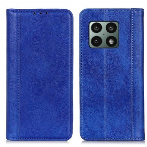 Etui Na Telefon do OnePlus 10 Pro 5G Etui Folio Wersja Kolorowa Ze Skóry Liczi