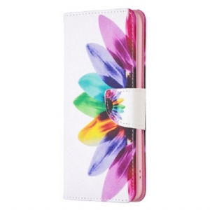 Etui Folio do Poco X5 5G Akwarela Kwiat