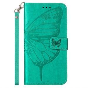 Etui Folio do Poco X5 5G Kwiatowy Motyl