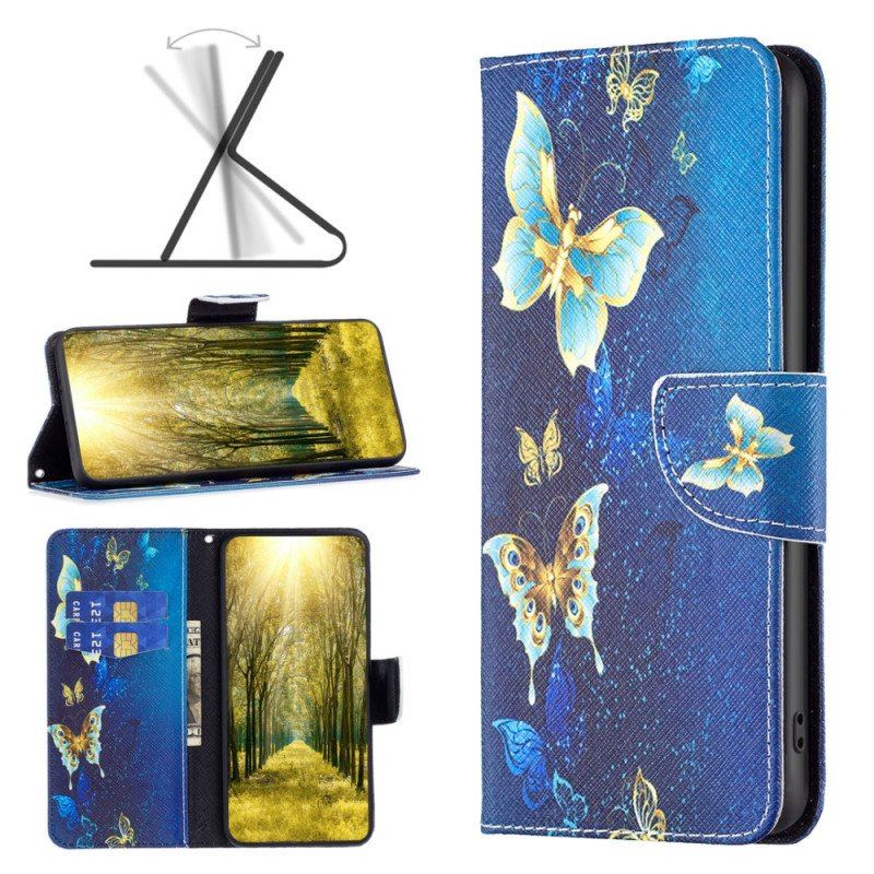 Etui Folio do Poco X5 5G Motyle