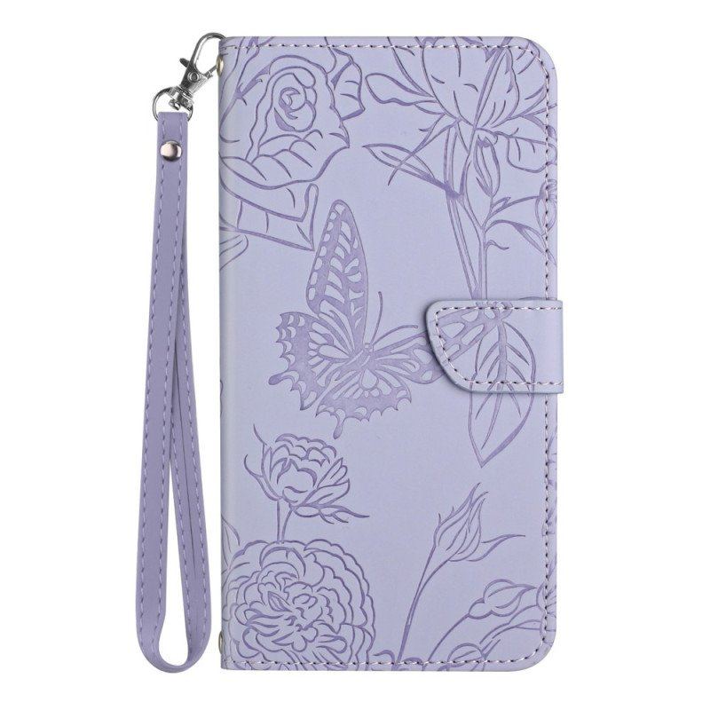 Etui Folio do Poco X5 5G Motyle I Smycz