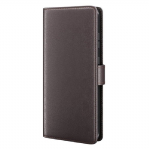 Etui Folio do Poco X5 5G Prawdziwa Skóra