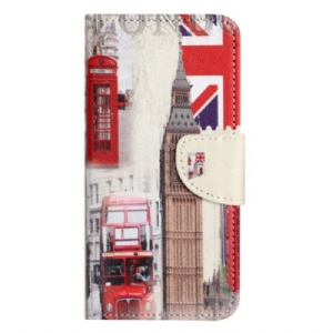 Etui Folio do Poco X5 5G Życie W Londynie