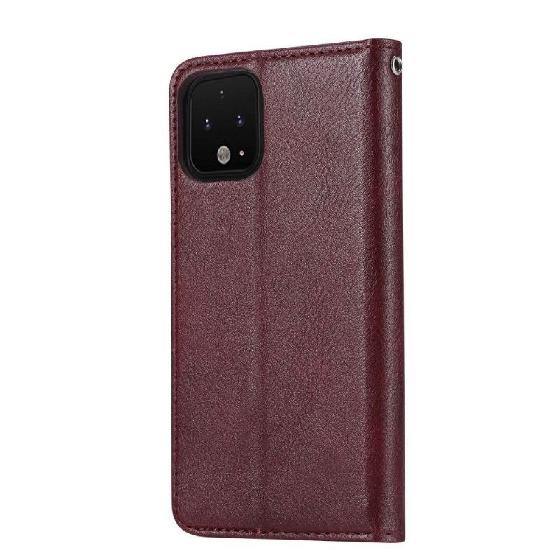 Etui Folio do Google Pixel 4 XL Classic Skórzany Pokrowiec Na Efekt