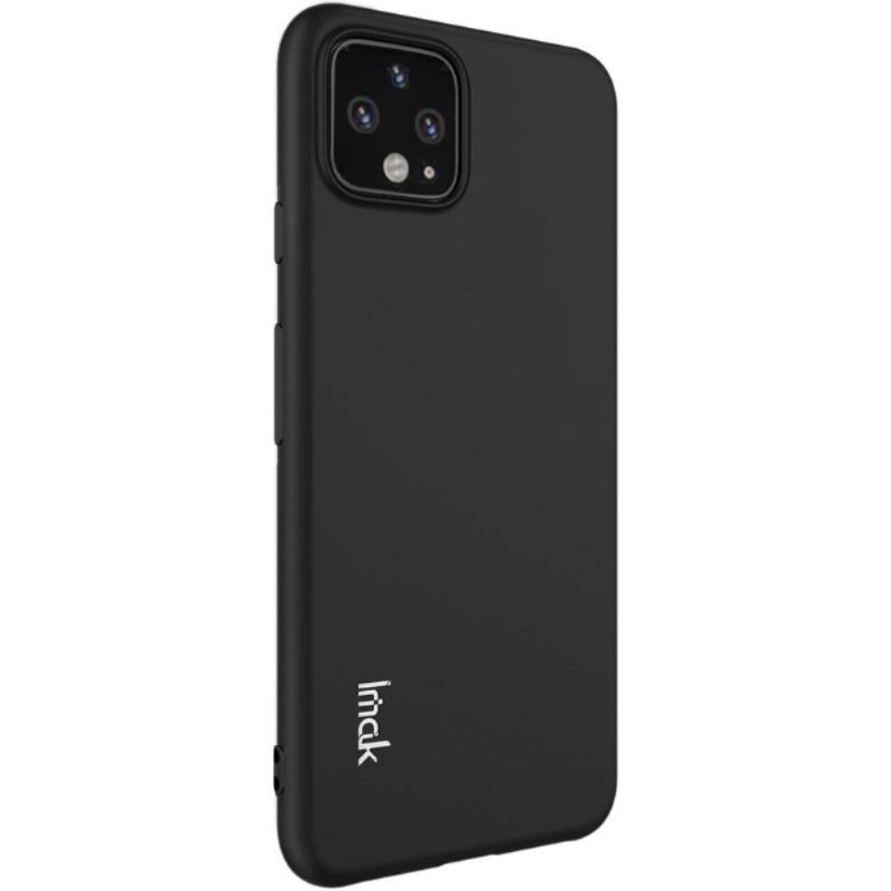 Google Pixel 4 Xl - Etui Z Podpórką + Szkło Hartowane - Czarny Metal