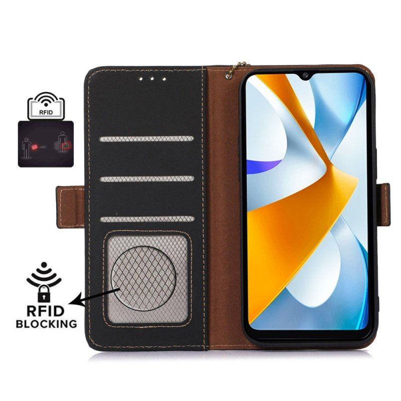 Etui Folio do Xiaomi 13 Lite Etui Ochronne Ochrona Rfid Z Prawdziwej Skóry