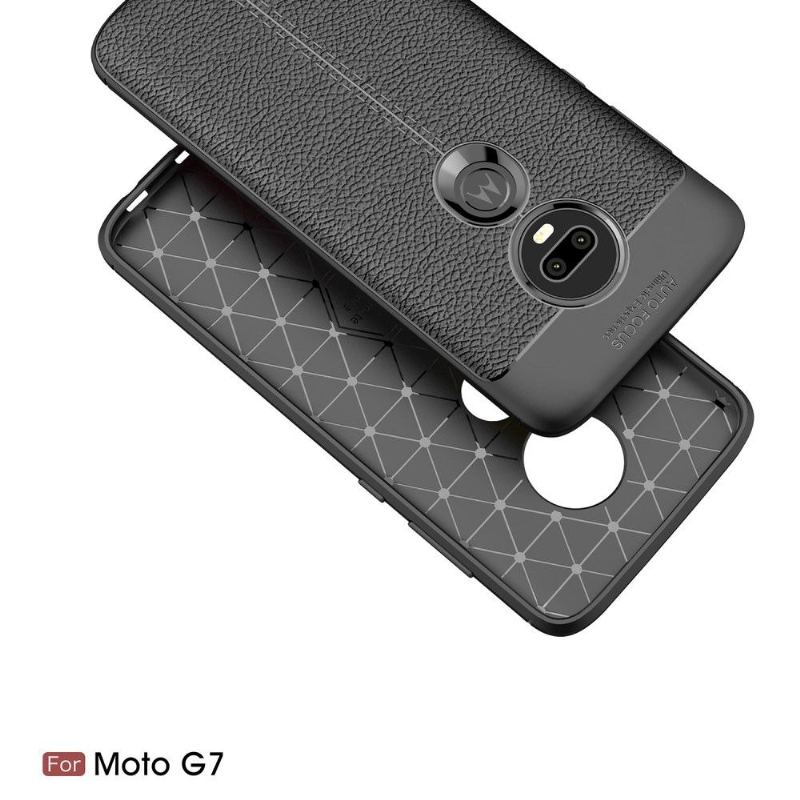 Futerały do Motorola Moto G7 Obrzeża Żel Wykończeniowy Ze Sztucznej Skóry