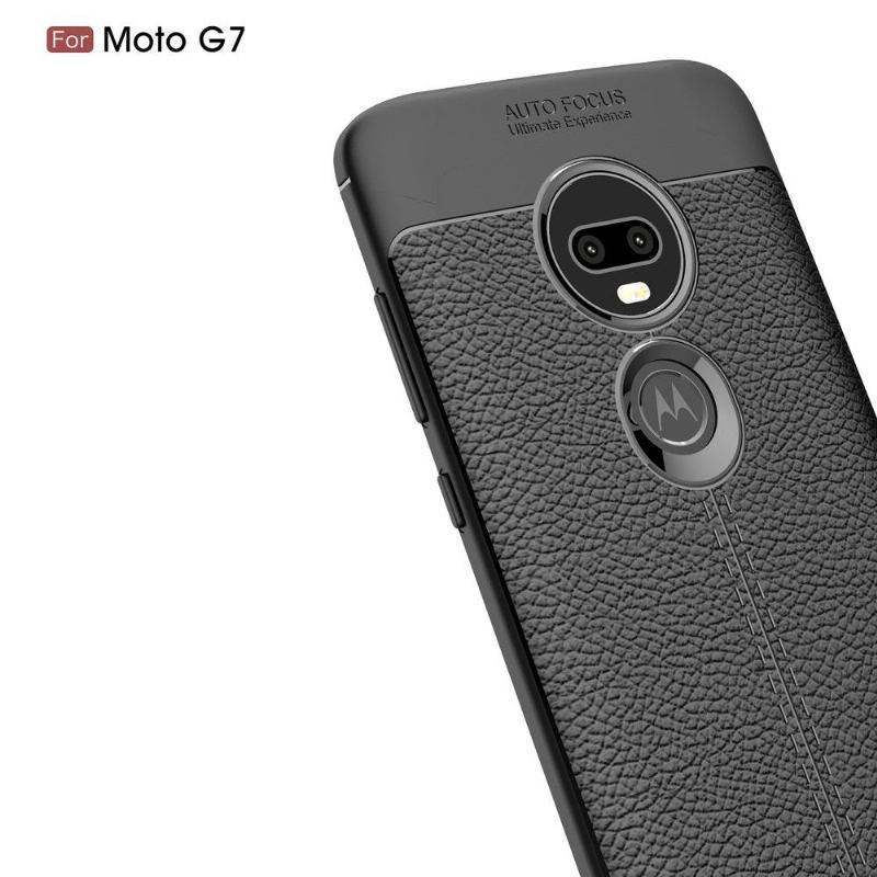 Futerały do Motorola Moto G7 Obrzeża Żel Wykończeniowy Ze Sztucznej Skóry