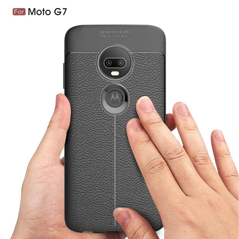 Futerały do Motorola Moto G7 Obrzeża Żel Wykończeniowy Ze Sztucznej Skóry