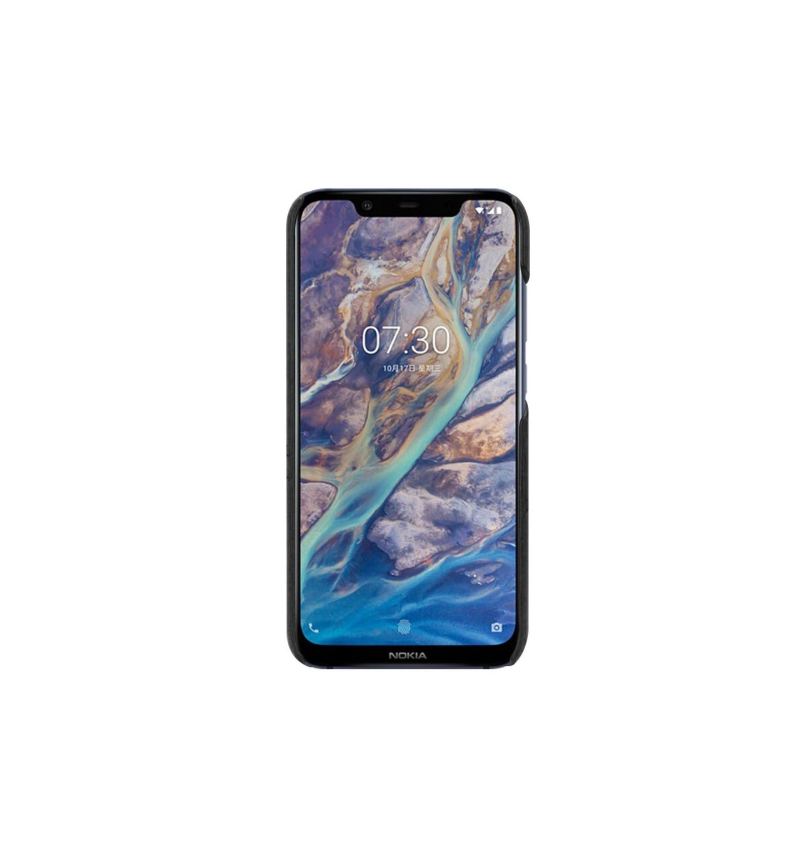 Futerały do Nokia 8.1 Obrzeża Imak Imak Skóra - Czarny / Brązowy