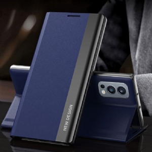 Case do OnePlus Nord 2 5G Biznes Biznesowy Magnes Z Efektem Skóry