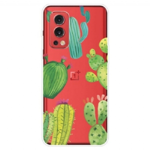 Etui do OnePlus Nord 2 5G Akwarela Kaktusy