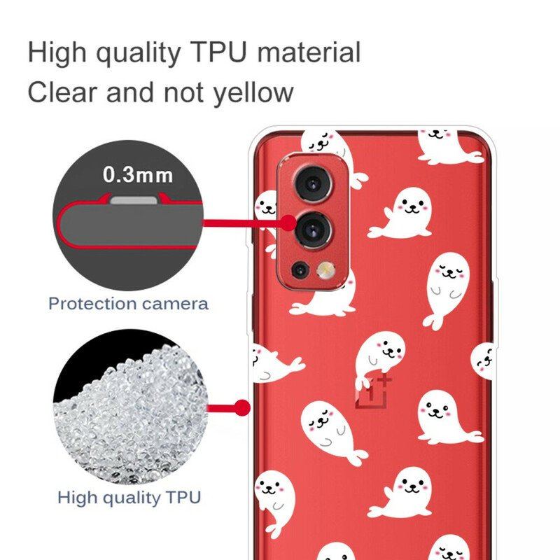 Etui do OnePlus Nord 2 5G Bezproblemowa Zabawa Lwów Morskich