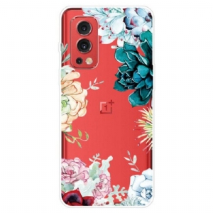 Etui do OnePlus Nord 2 5G Bezszwowe Akwarela Kwiaty