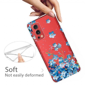 Etui do OnePlus Nord 2 5G Biznes Limonkowy Kwiat