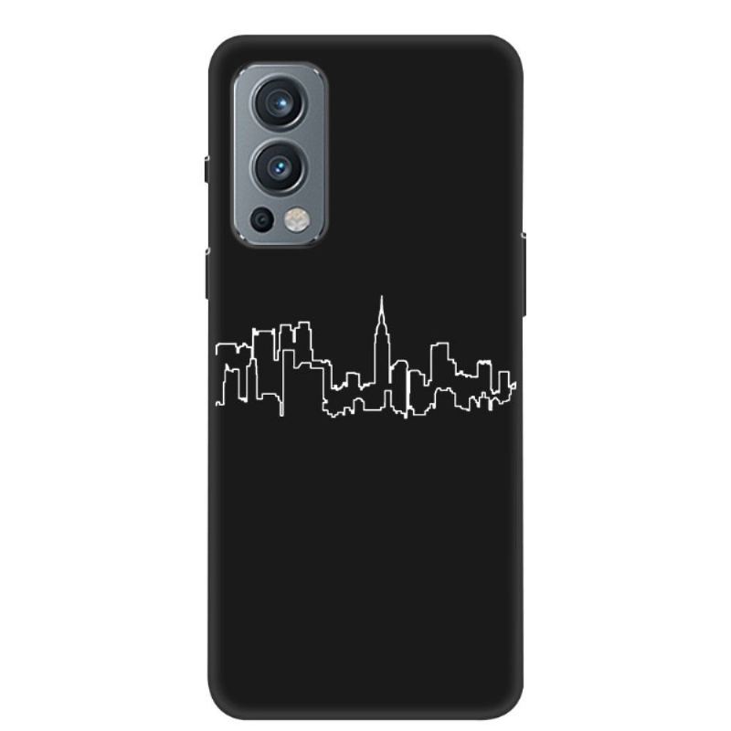 Etui do OnePlus Nord 2 5G Biznes Silikonowe Miasto