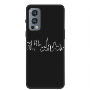 Etui do OnePlus Nord 2 5G Biznes Silikonowe Miasto