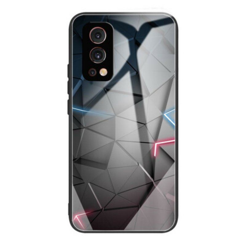 Etui do OnePlus Nord 2 5G Geometria Szkła Hartowanego