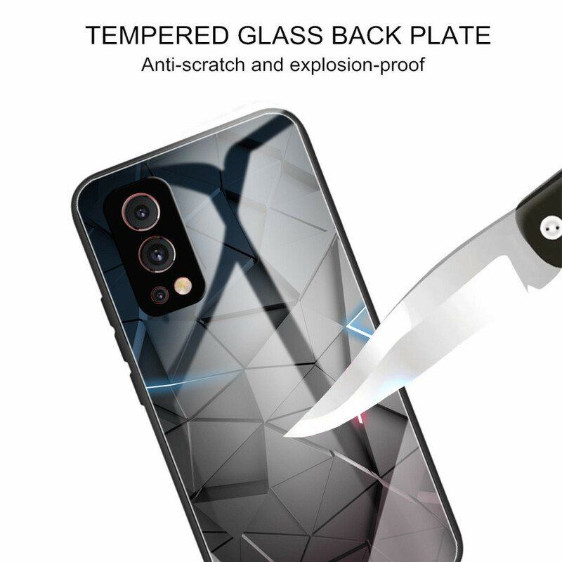 Etui do OnePlus Nord 2 5G Geometria Szkła Hartowanego