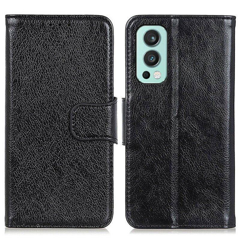 Etui Folio do OnePlus Nord 2 5G Dwoina Skóry Nappa