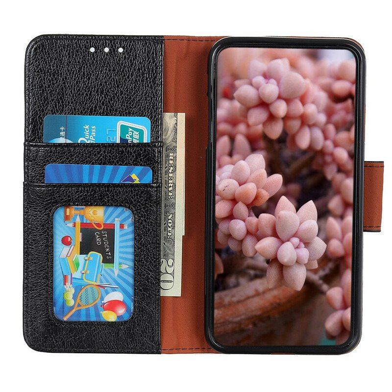 Etui Folio do OnePlus Nord 2 5G Dwoina Skóry Nappa