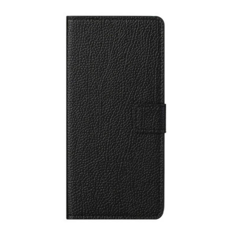 Etui Folio do OnePlus Nord 2 5G Efekt Skóry Licowej Liczi