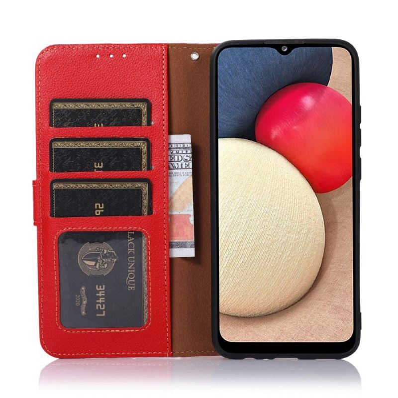 Etui Folio do OnePlus Nord 2 5G Khazneh Odsłonięte Szwy