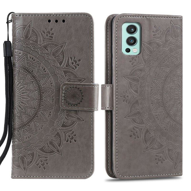 Etui Folio do OnePlus Nord 2 5G Mandala Słońca