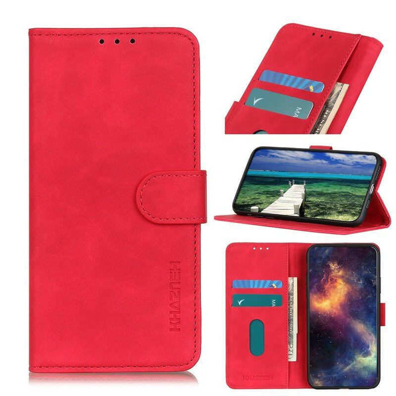 Etui Folio do OnePlus Nord 2 5G Matowy Efekt Skóry Vintage Khazneh