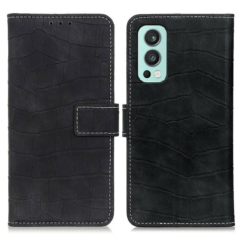 Etui Folio do OnePlus Nord 2 5G Moc Krokodyla