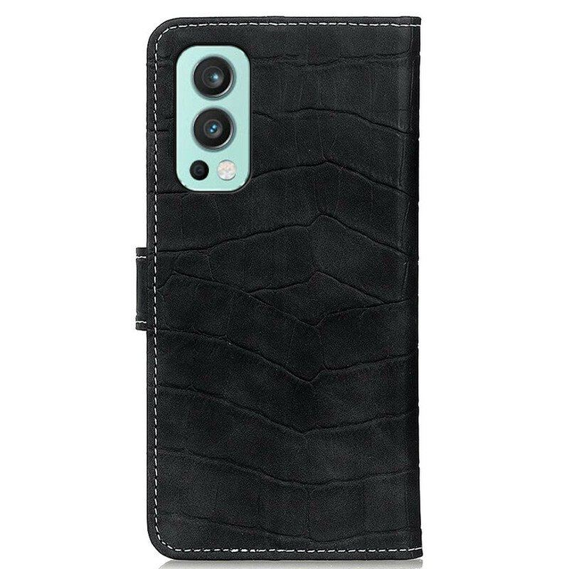 Etui Folio do OnePlus Nord 2 5G Moc Krokodyla