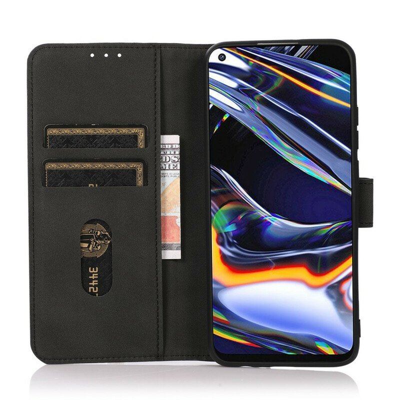 Etui Folio do OnePlus Nord 2 5G Modny Efekt Skóry Khazneh