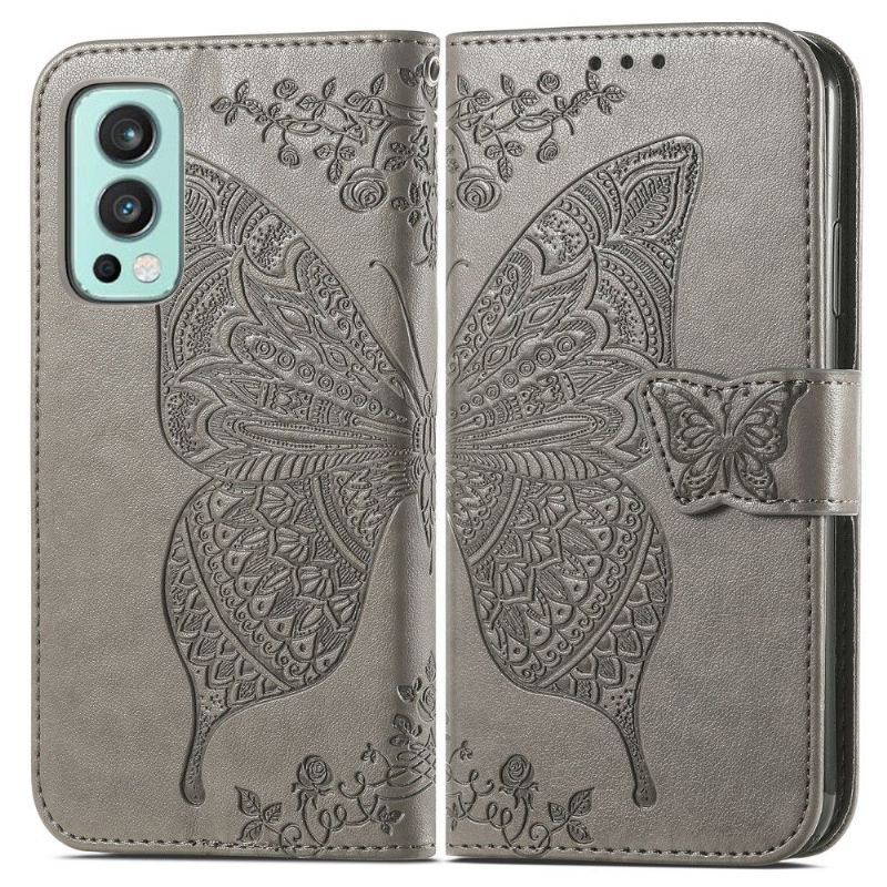 Etui Folio do OnePlus Nord 2 5G Motyl Ulga