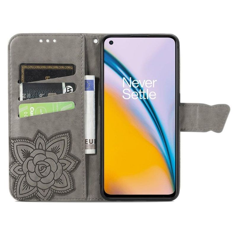 Etui Folio do OnePlus Nord 2 5G Motyl Ulga