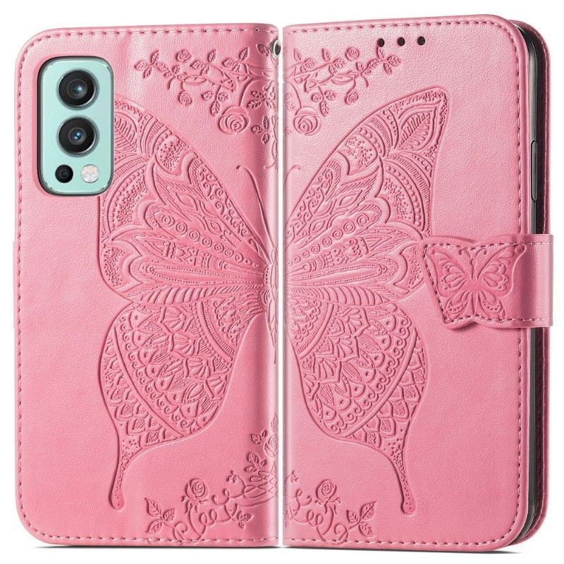 Etui Folio do OnePlus Nord 2 5G Motyl Ulga