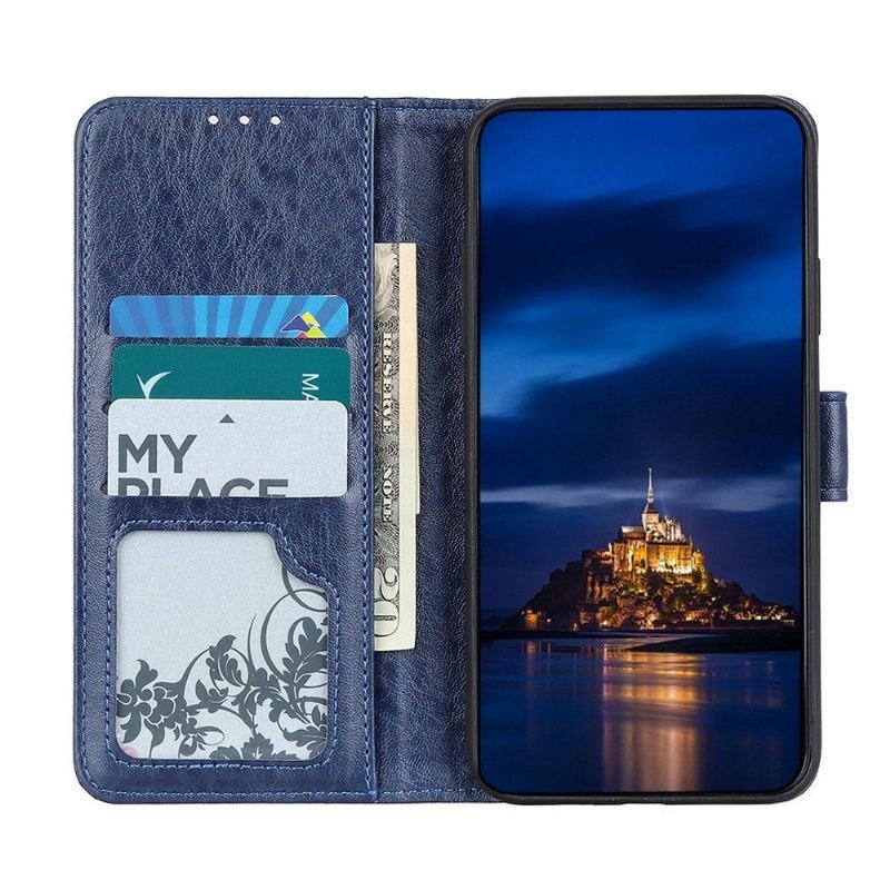 Etui Folio do OnePlus Nord 2 5G Obrzeża Hind Protect Skórzany Efekt