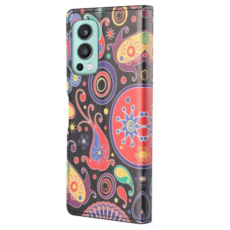 Etui Folio do OnePlus Nord 2 5G Paisley Kwiaty