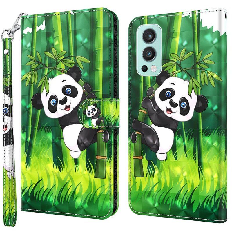 Etui Folio do OnePlus Nord 2 5G Panda I Bambus