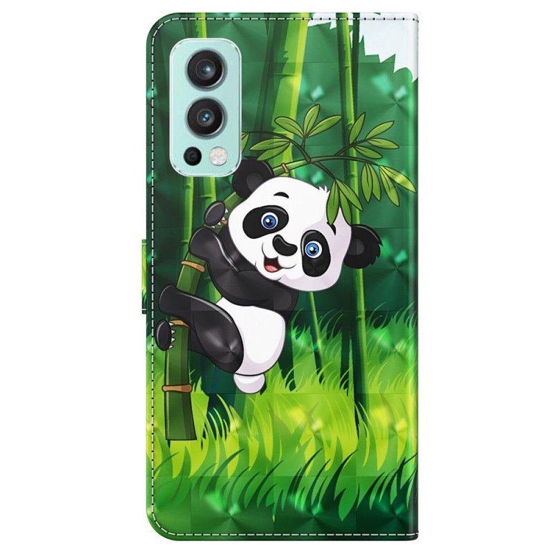 Etui Folio do OnePlus Nord 2 5G Panda I Bambus