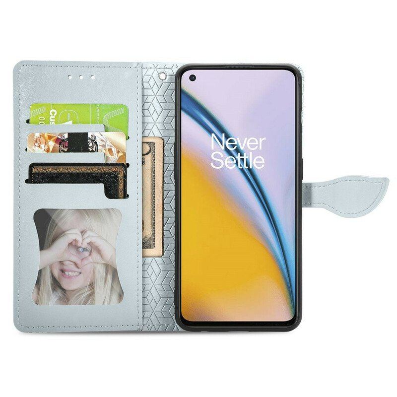 Etui Folio do OnePlus Nord 2 5G Plemienne Liście