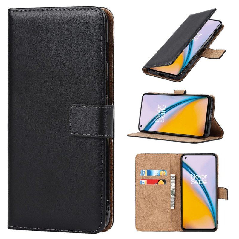 Etui Folio do OnePlus Nord 2 5G Prawdziwa Skóra