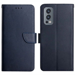 Etui Folio do OnePlus Nord 2 5G Prawdziwa Skóra Nappa