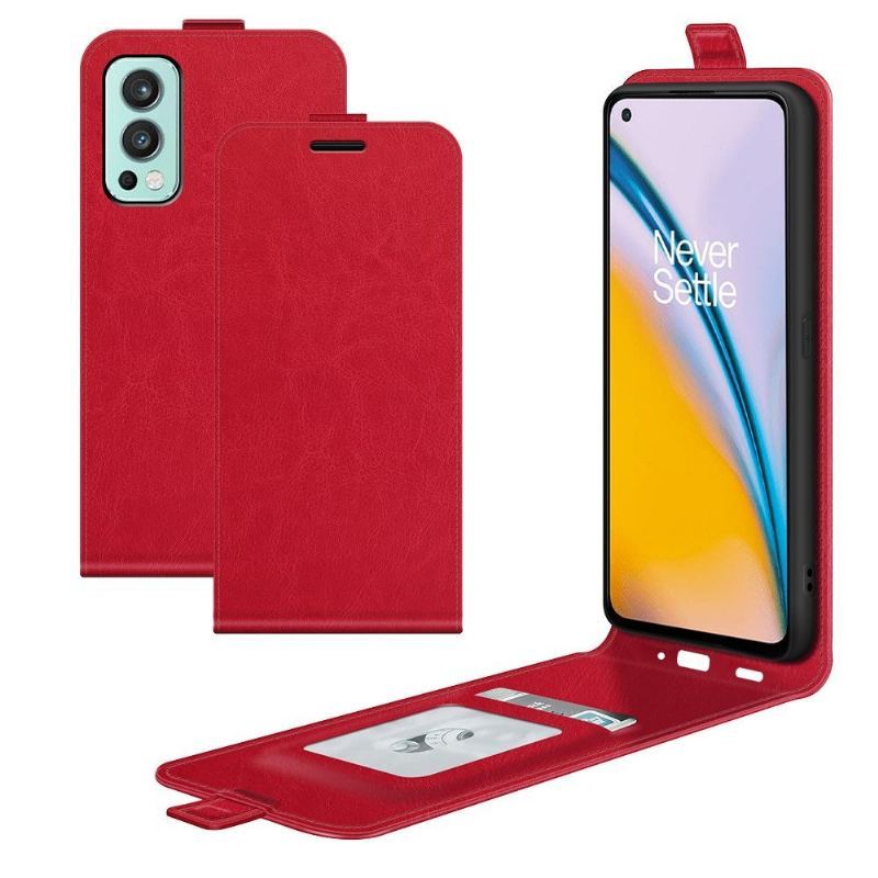 Etui Folio do OnePlus Nord 2 5G Skórzany Futerał Ze Sztucznej Skóry W Pionie