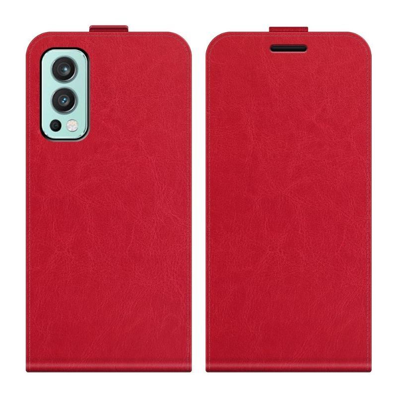 Etui Folio do OnePlus Nord 2 5G Skórzany Futerał Ze Sztucznej Skóry W Pionie