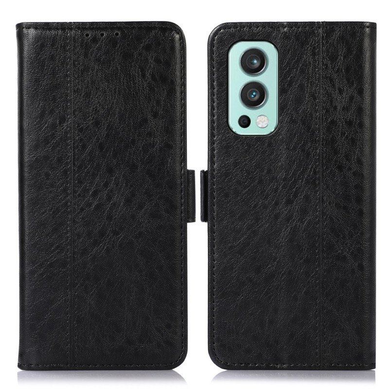 Etui Folio do OnePlus Nord 2 5G Subtelne Przeszycia